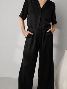 Lunya Washable Silk High Rise Pant Set
